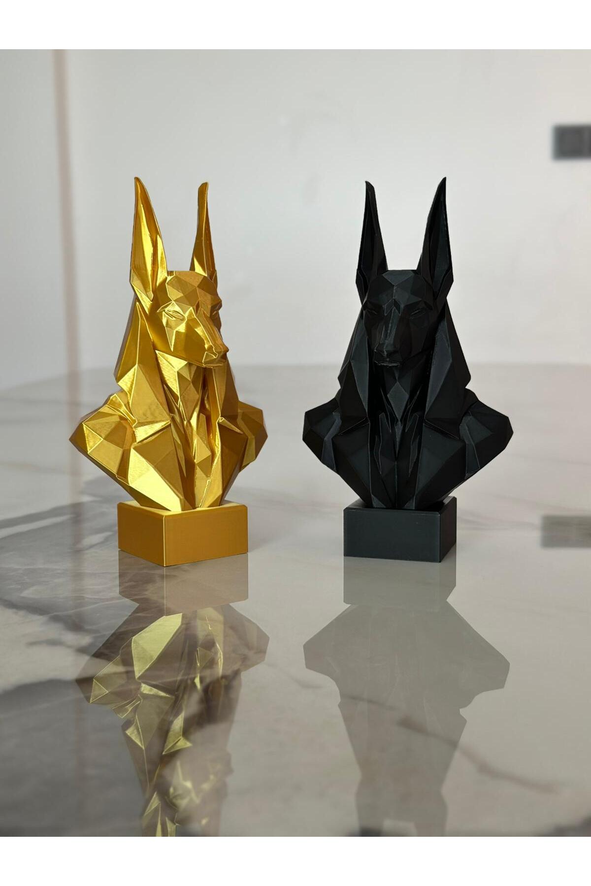 Anübis Büst - Siyah - Görsel 2