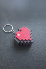 MineCraft Basmal Clicker Kalp Anahtarlık - Görsel 3