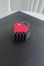 MineCraft Basmal Clicker Kalp Anahtarlık - Görsel 4