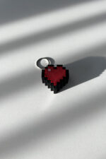 MineCraft Basmal Clicker Kalp Anahtarlık - Görsel 2